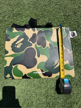 🔥🔥 Bape Green Camo Graphic Shopping Bag from Japan! 🔥🔥
